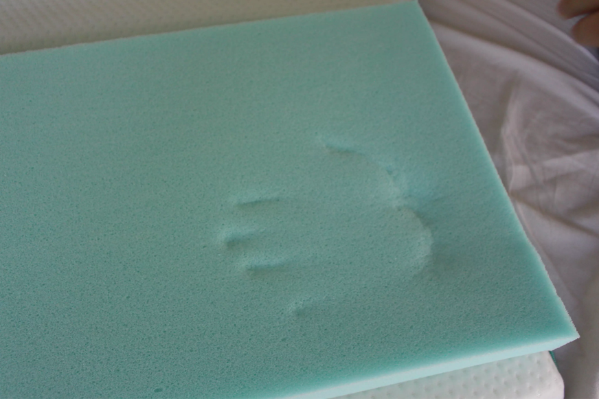 Lilia sleep memory foam imprint